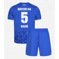 Otroški Nogometni dresi Bayer Leverkusen Loic Bade #5 Tretji 2025-26 Kratek Rokav (+ Kratke hlače)